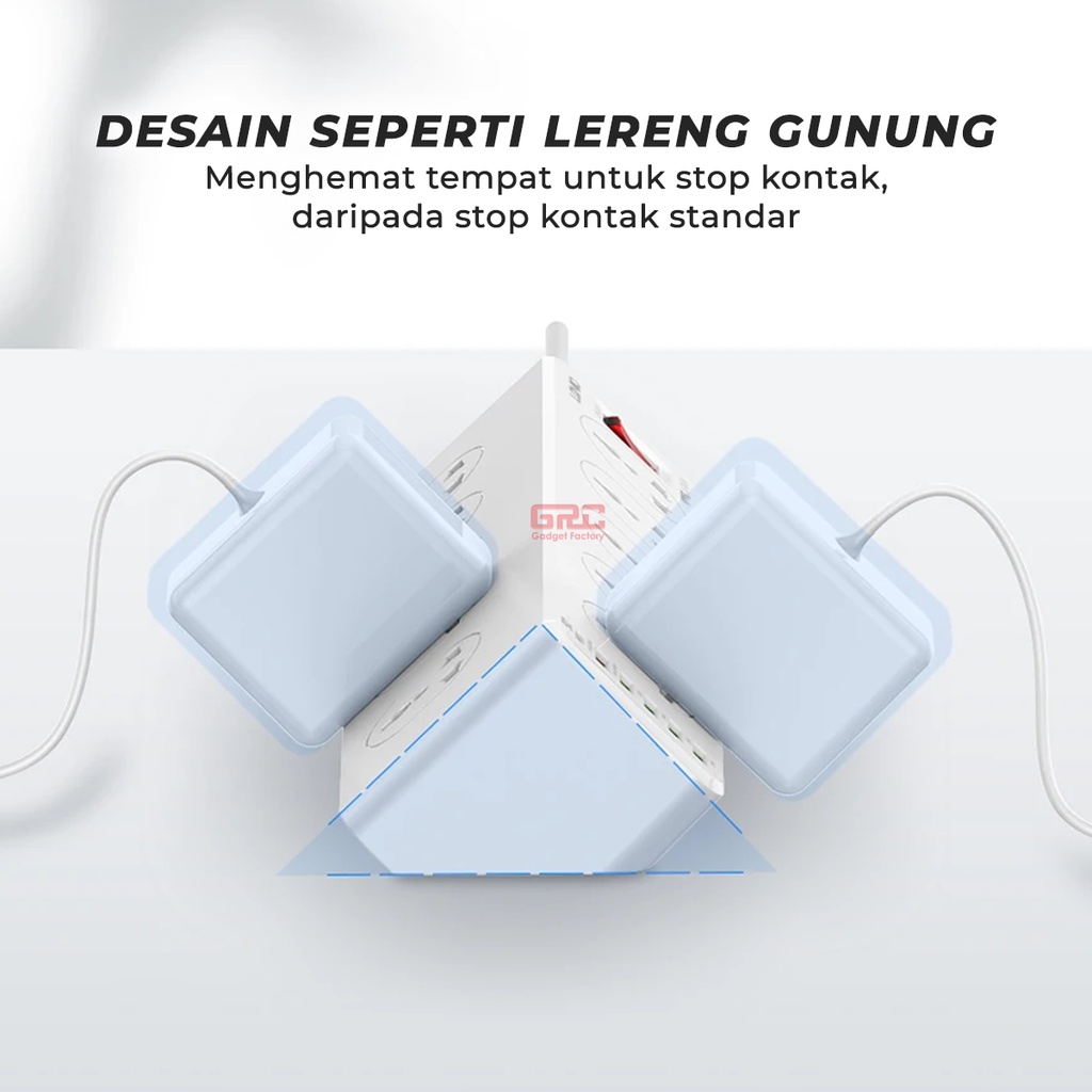 Stop Kontak Universal 10 Lubang USB PD Power Socket Colokan Listrik