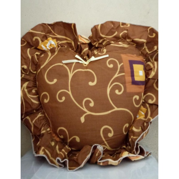 MURAH! Bantal Hati Bantal Love Bantal Bayi baby pillow utk Kado ulang tahun anak kado valentine bahan kain katun ada rumbai