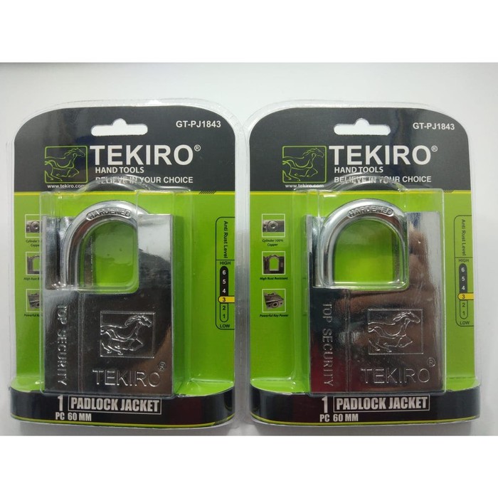 Gembok Jacket 60mm Model Tekiro / Padlock Jacket Anti Maling