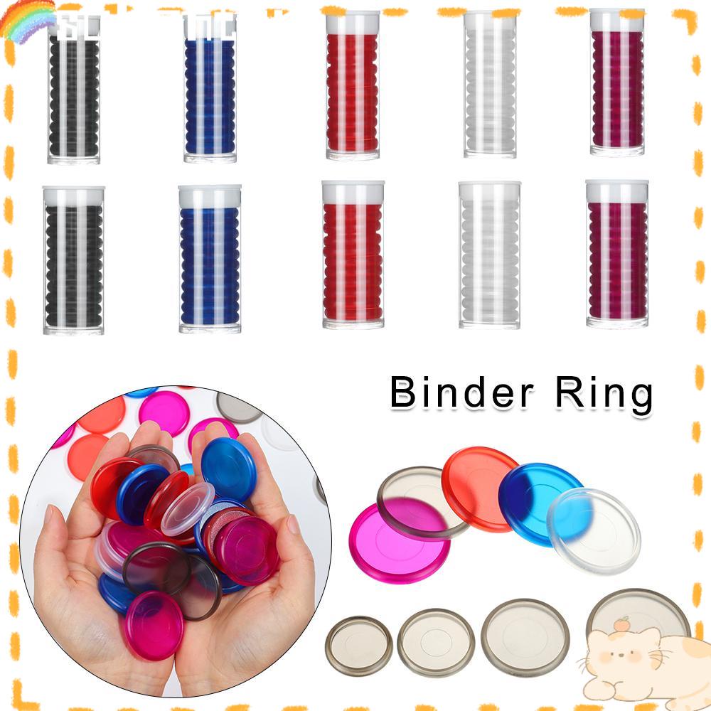 SOLIGHTER 11Pcs/set|24/28/32/38mm Multi-function Loose Leaf Binder DIY Craft Notebook Binder Rings Mushroom Hole Binding Buckle Binding Disc Useful Hoop Keychain Circle Scrapbook Clips/Multicolor