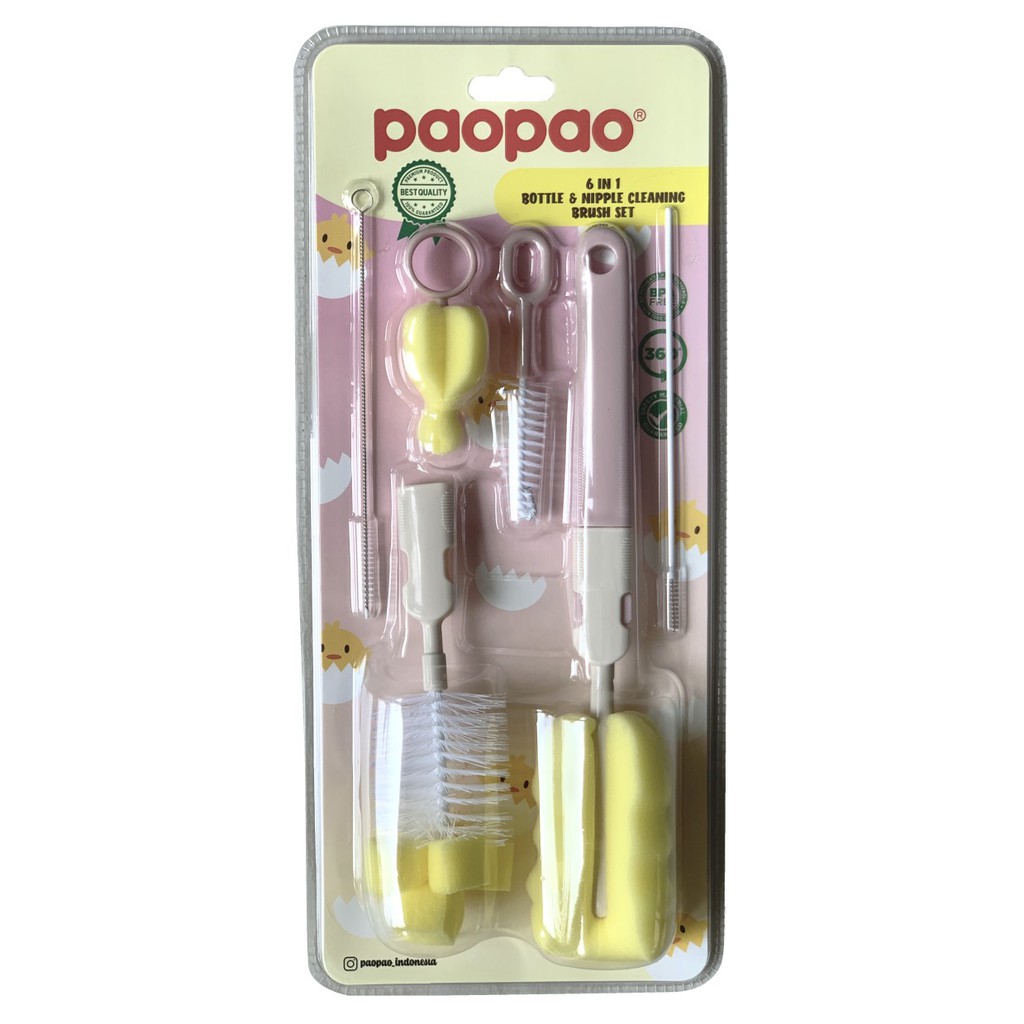 Paopao BOTTLE &amp; NIPPLE CLEANING BRUSH set