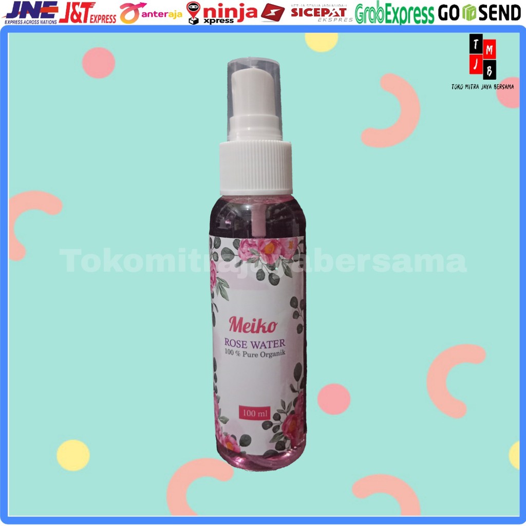 AIR MAWAR PURE NATURAL ROSE WATER HYDROSOL MURNI 100 ml