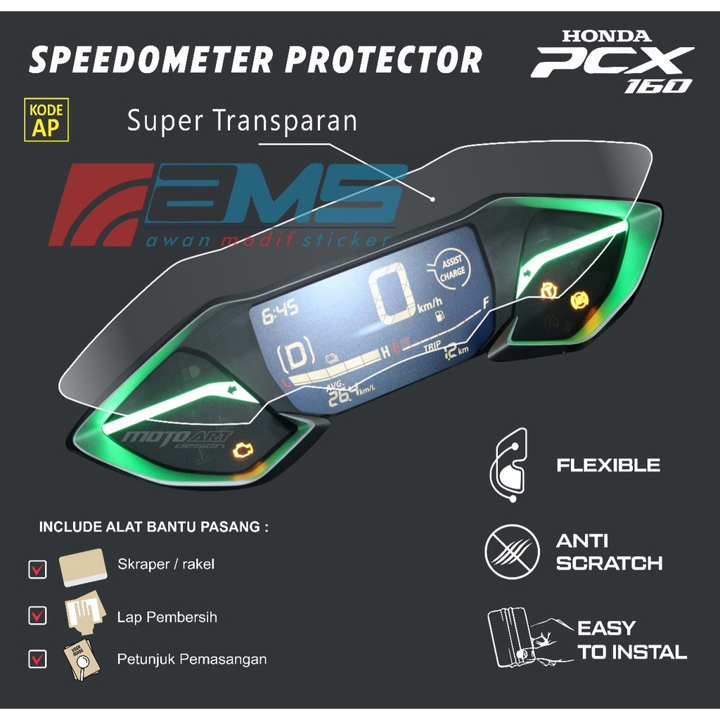 Anti Gores Spidometer All New HONDA PCX 2021