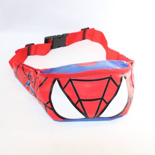 Tas anak cowok spiderman / waistbag anak cowok