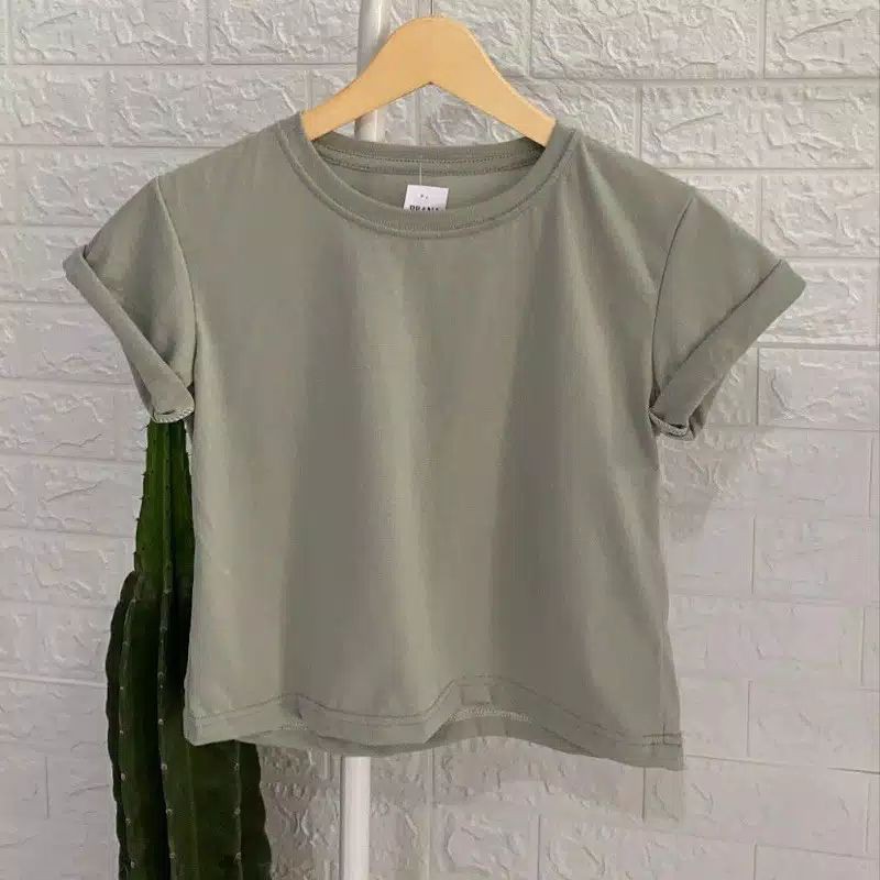 TOP CROP AULORA SABRINA BLOUSE ATASAN WANITA TSHIRT KAOS