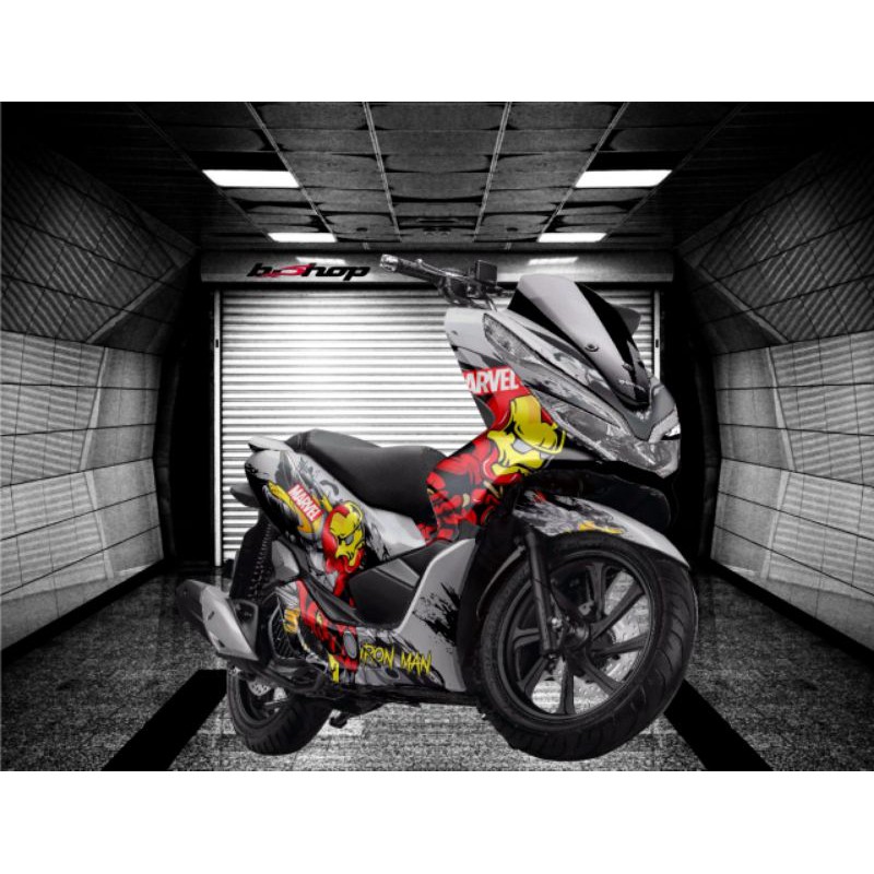 Decal PCX Full Body Iron man Variasi sticker pcx full body