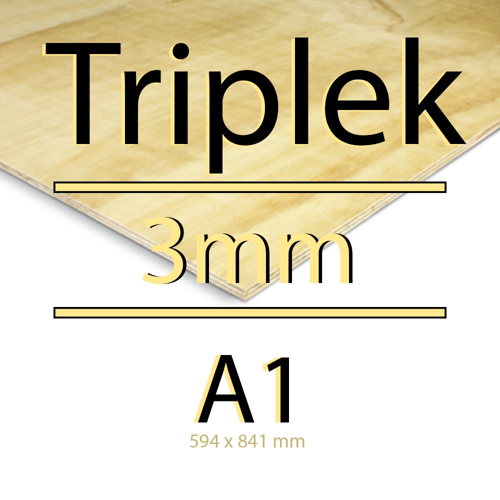 TRIPLEK LEMBARAN 3MM A1 100% ORIGINAL POTONGAN