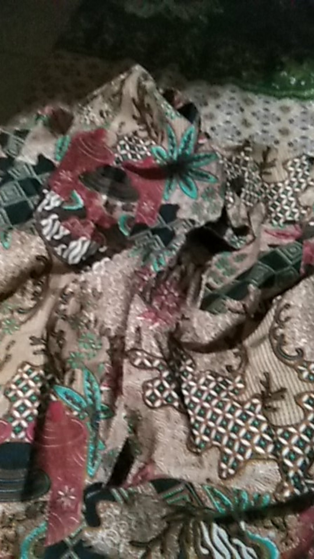 Batik Couple Keluarga - Sania Ruffle Ori Ndoro Jowi Dnt - Motif Toples