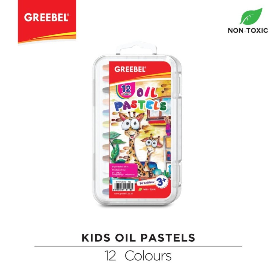 

Crayon Oil Pastel GREEBEL Krayon 12 Warna