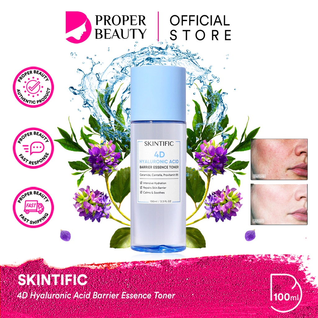 SKINTIFIC 4D Hyaluronic Acid Barrier Essence Toner Canada / Facial Wash Cleanser Mist Serum Day Nigh