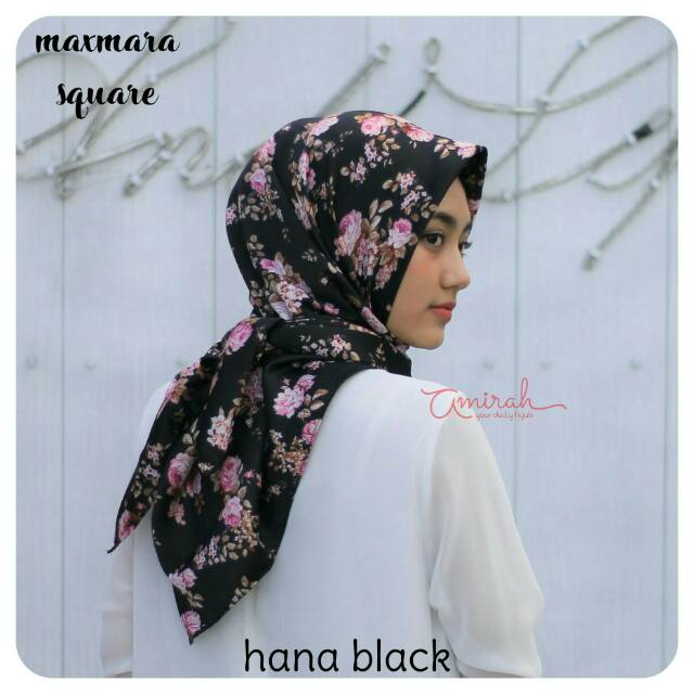 Segiempat maxmara hana / maxmara square / jilbab maxmara murah / hijab maxmara