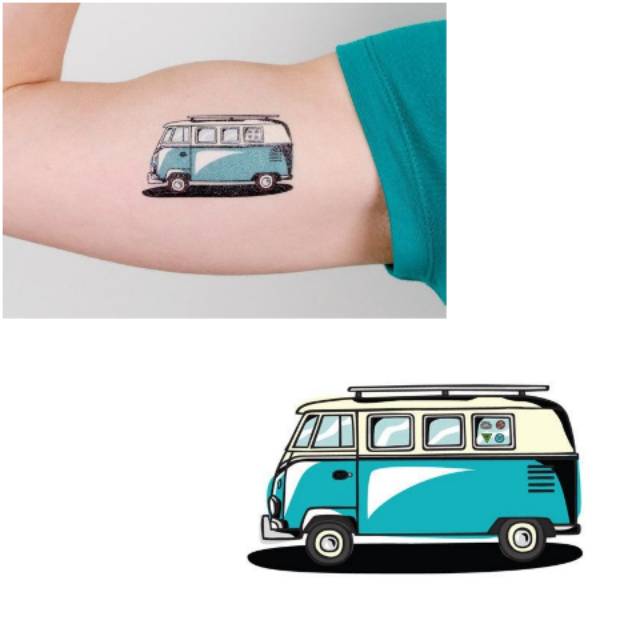 Tato Temporer Mobil Classic Stiker Tato Minimalis - CABU