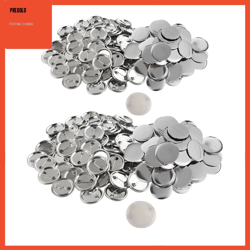 [In Stock] 100Sets Blank Button Badge Parts Material for DIY Gifts Presents Unisex