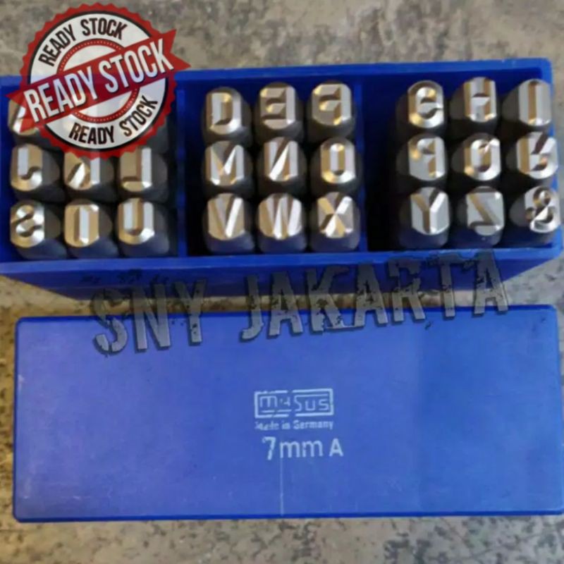 

Original MASUS Germany Huruf Ketok 7 mm Stamp Punch Letter A - Z