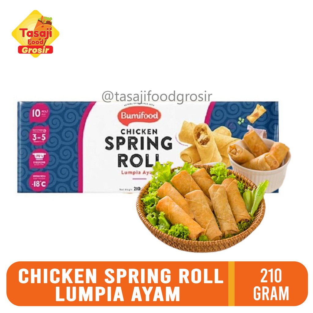 

Bumifood Chicken Spring Roll Lumpia Ayam 210 Gram