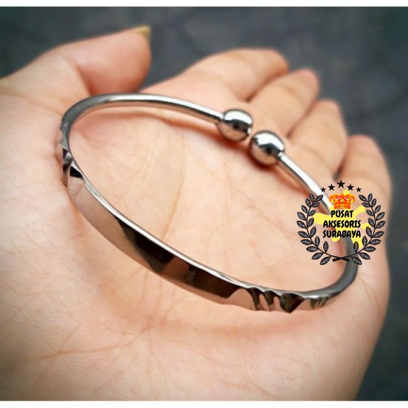 GELANG TANGAN KESEHATAN TRIBUSONO ANAK BAYI BALITA BAJA PUTIH MONEL ORIGINAL GELANG SAWAN ANTI KEJANG