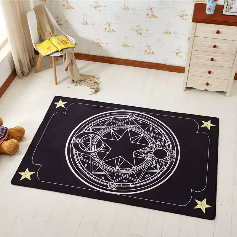 card captor sakura cardcaptor karpet keset persegi