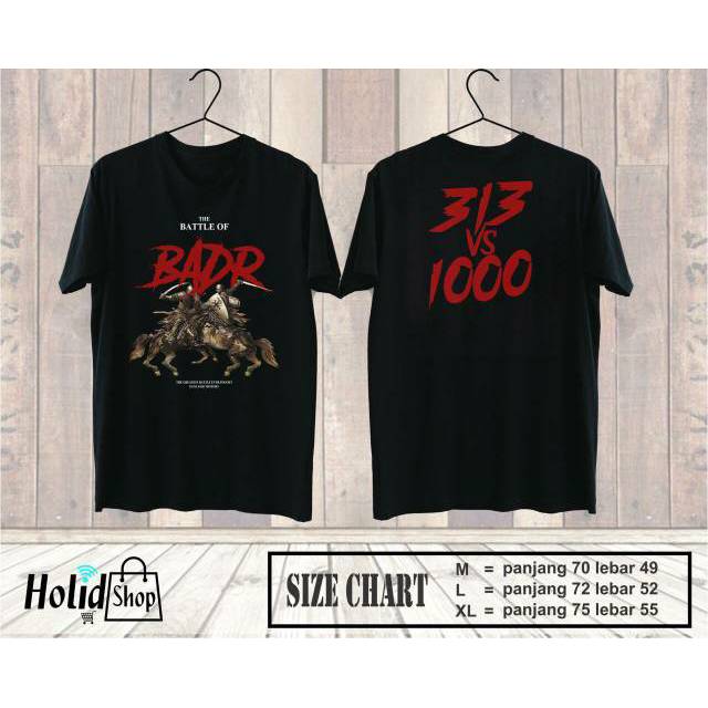 Kaos Tauhid Muslim The Battle Of Badr Terbaru Lengan Pendek Kualitas Premium