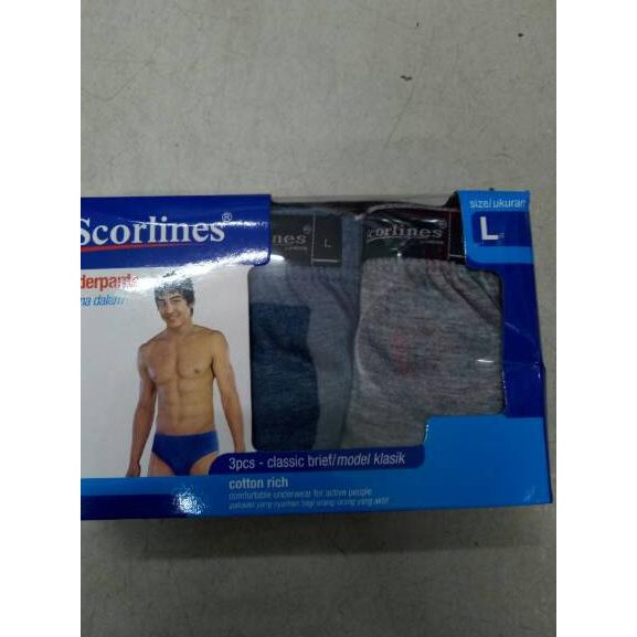 Menarik.. Scorlines cd brief mika 3 pcs