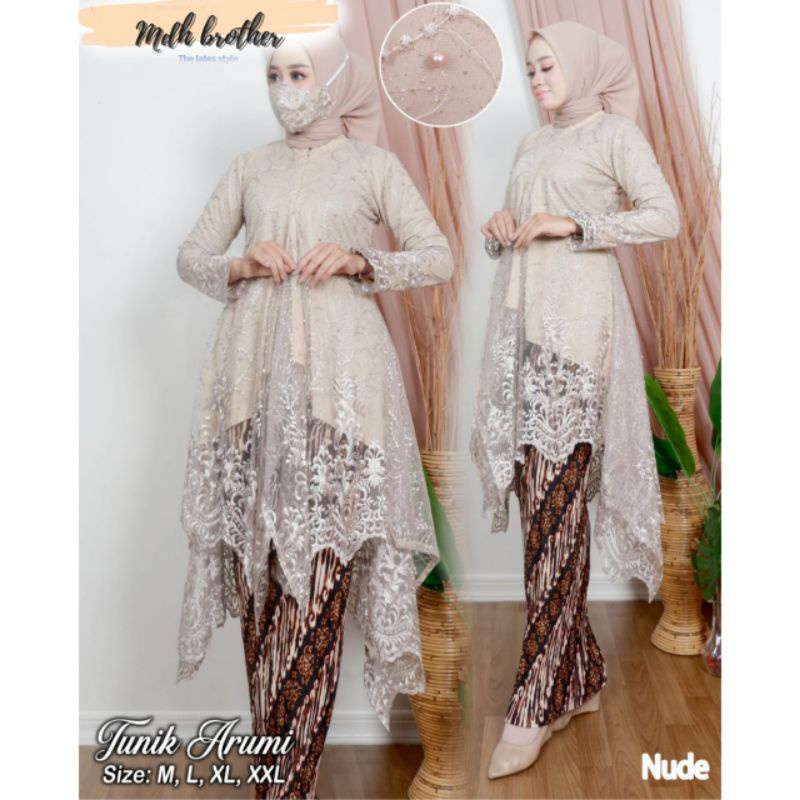 KEBAYA ORIGINAL//TUNIK ARUMI//BAJU PESTA//BAJU WISUDA//KEBAYA MODERN//kode ADK