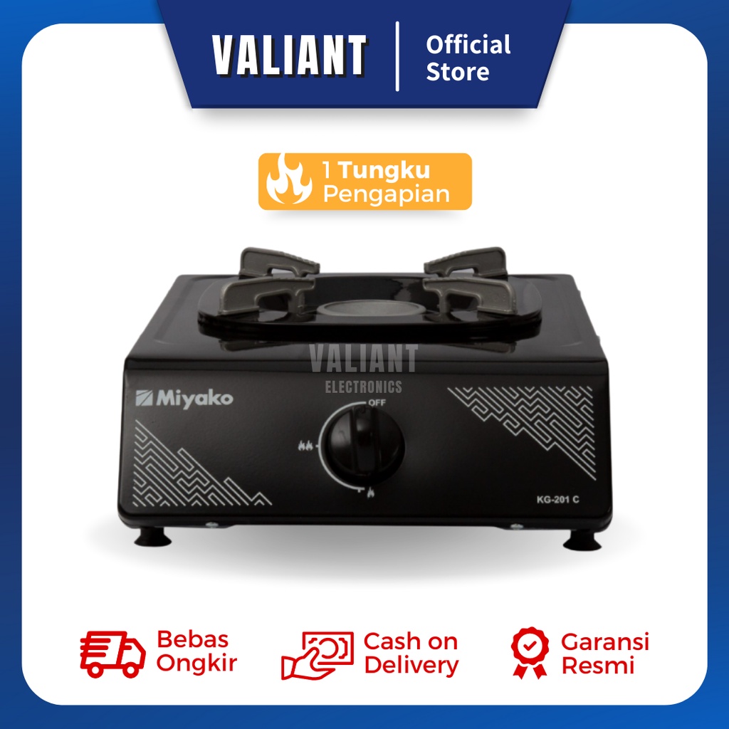 Miyako Kompor Gas 1 Tungku KG201C / KG 201C / KG 201 C