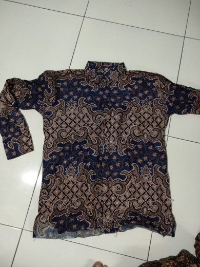 Kemeja Batik Pria Lengan Panjang Size M L Xl Xxl  Bswart Batik Hrb026