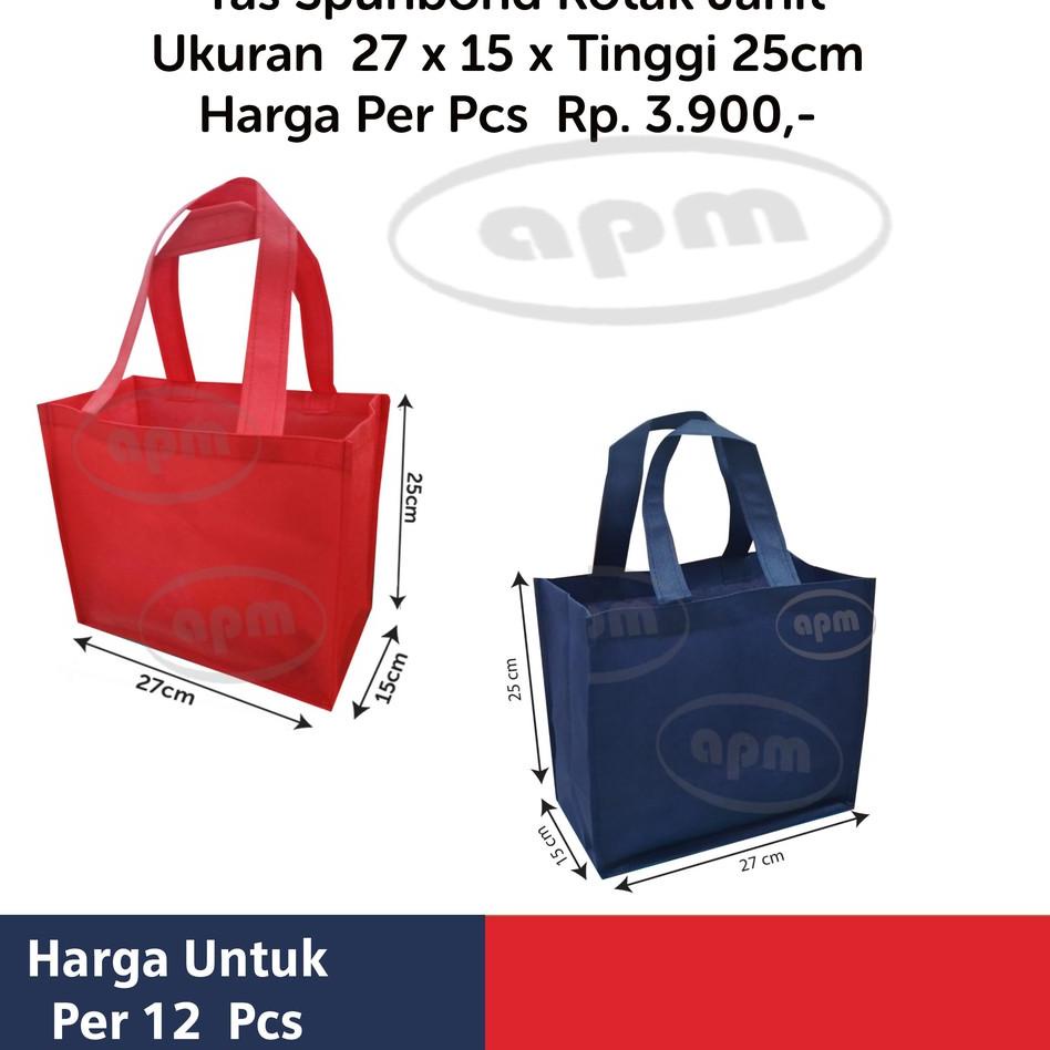 

ㅸ Tas Spunbond Jahit Kue Brownies Ukuran 27x15x25cm チ