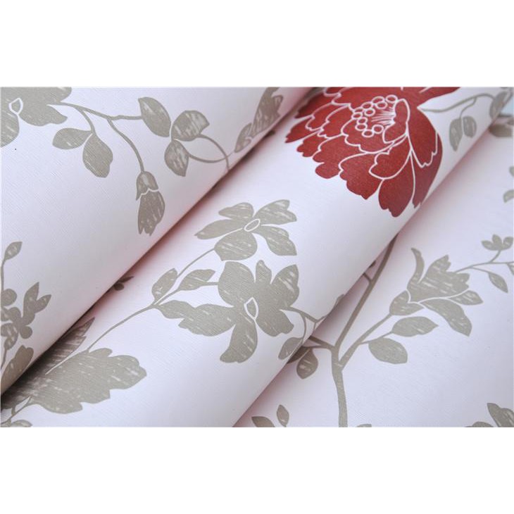 Wallpaper Stiker 45CMX10M Stiker Dinding 3D Wallpaper Dinding Polos Motif Shabby Bunga Elegant Wallstiker Dinding Premium-4