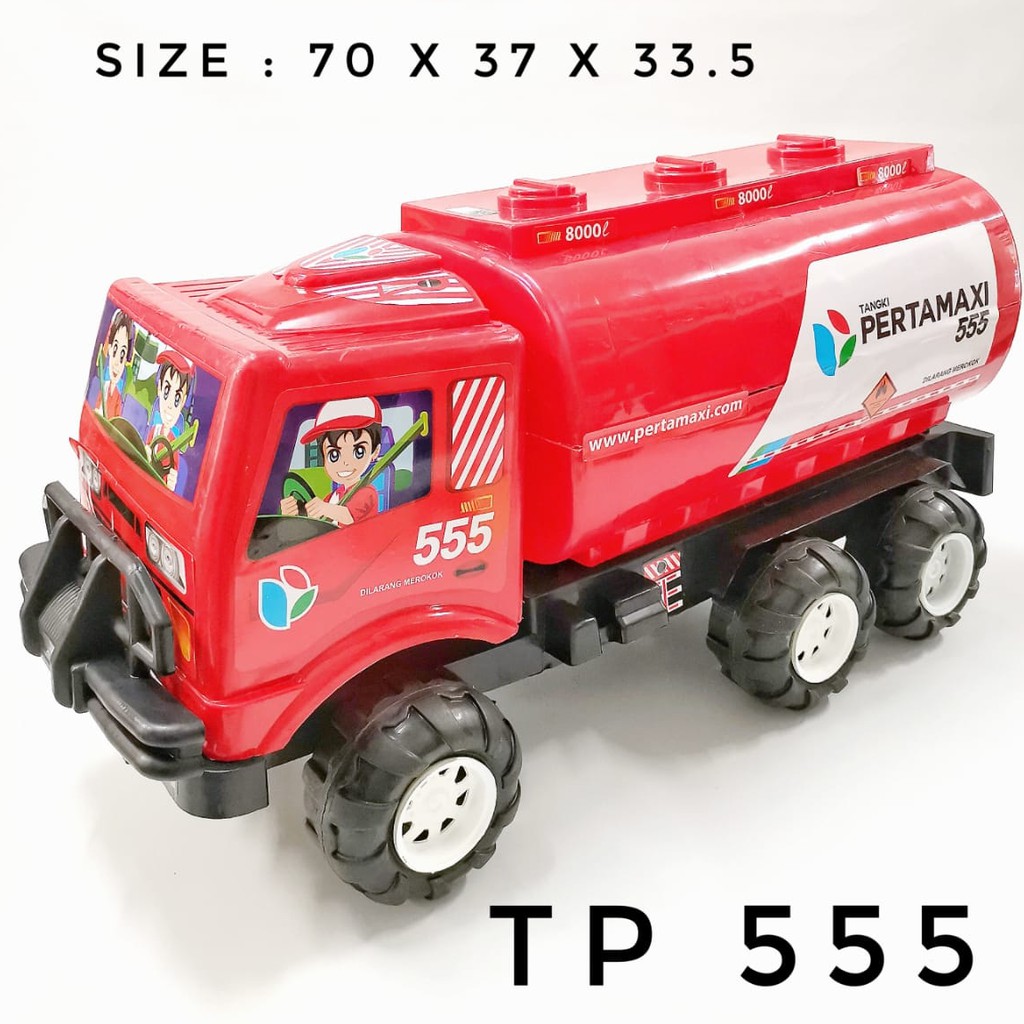 Mainan Mobil Mobilan Truk Tangki SG TOYS TP 555 Ukuran Super Jumbo / Truk Mainan Tarik