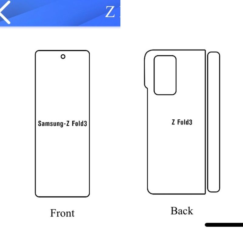 Samsung Galaxy Z Fold 3 5G Z Flip 3 5G Anti Gores Hydrogel Full Screen Gel/Jelly