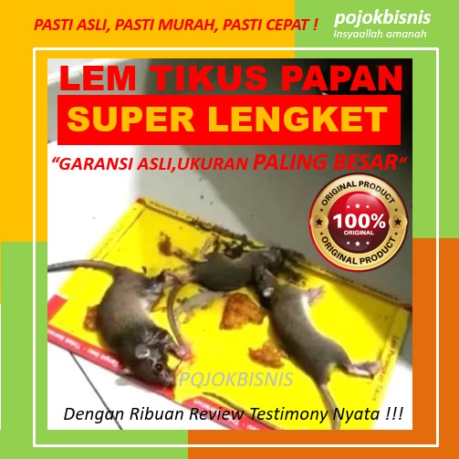 LEM TIKUS PAPAN PAGODA / JEBAKAN TIKUS / PERANGKAP TIKUS / BUKU PAPAN LEM TIKUS