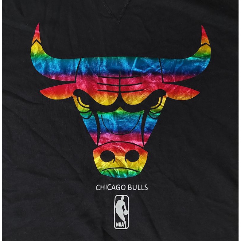 Crewneck NBA Chiicago Bulls Rainbow Pelangi Second sweater