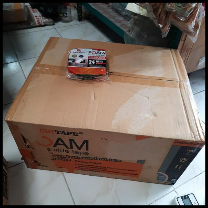 

Isolasi Bolak Balik Foam Double Tape Nachi 24Mm 5 Meter 1 Box Isi 120
