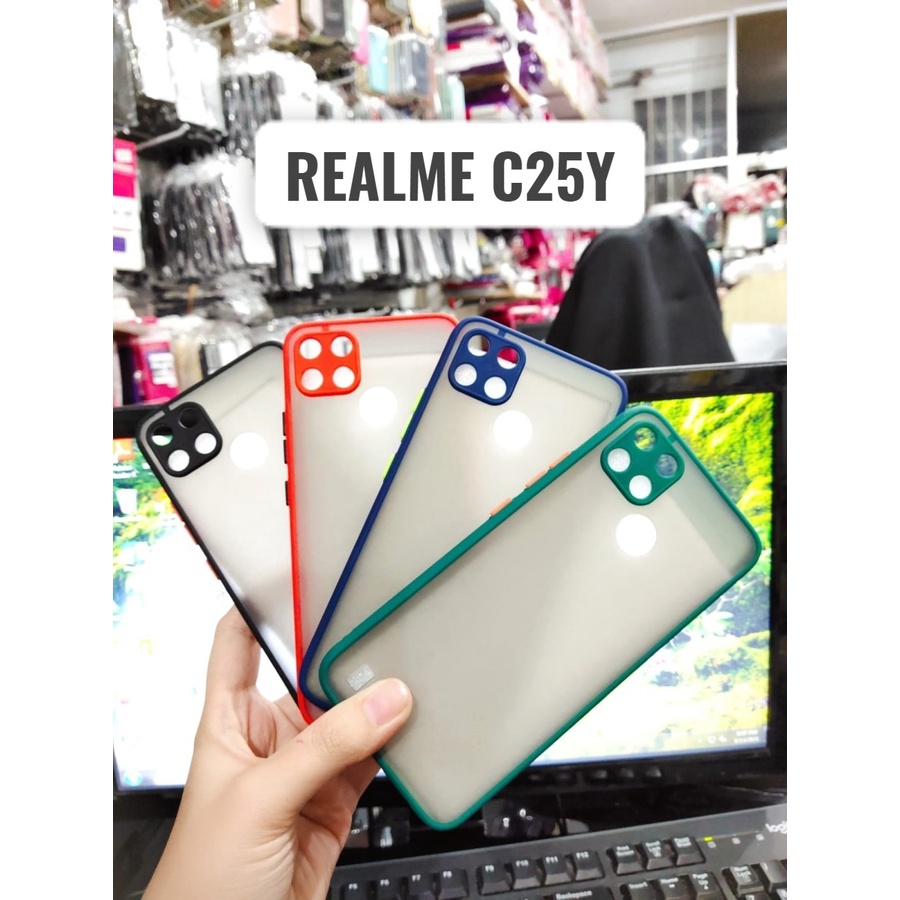 Realme C25Y Case Aero Anti Shocking Slim Fit Autofocus Oem Anti Crack Soft &amp; Hardcase