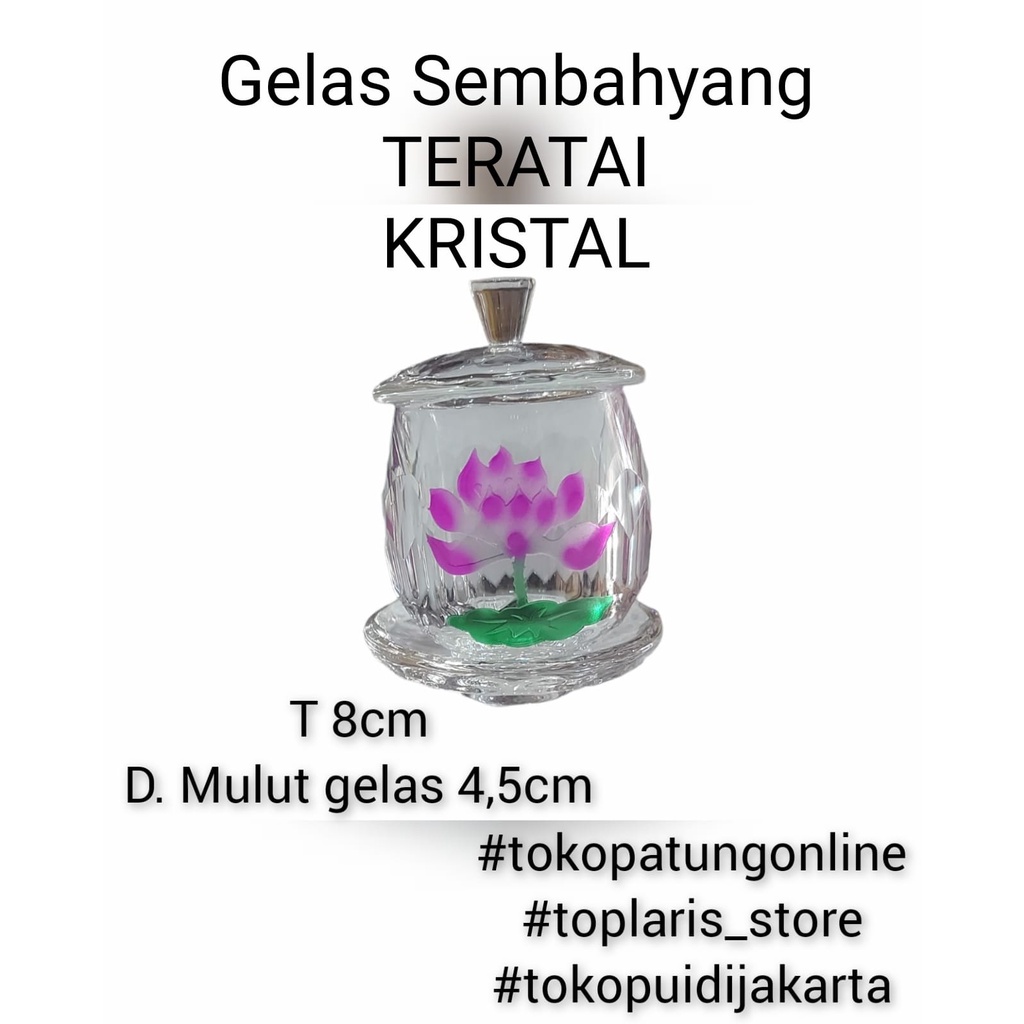 Gelas Sembahyang Teratai Kristal