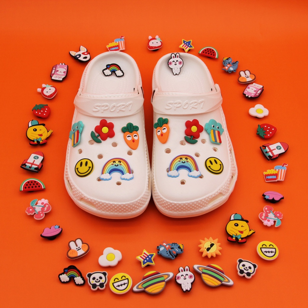 Crocs Jibbitz Mantra Jibbitz 10pcs Pin Buckle Crocs Jibbitz charms Untuk Aksesoris Pria Dan Wanita