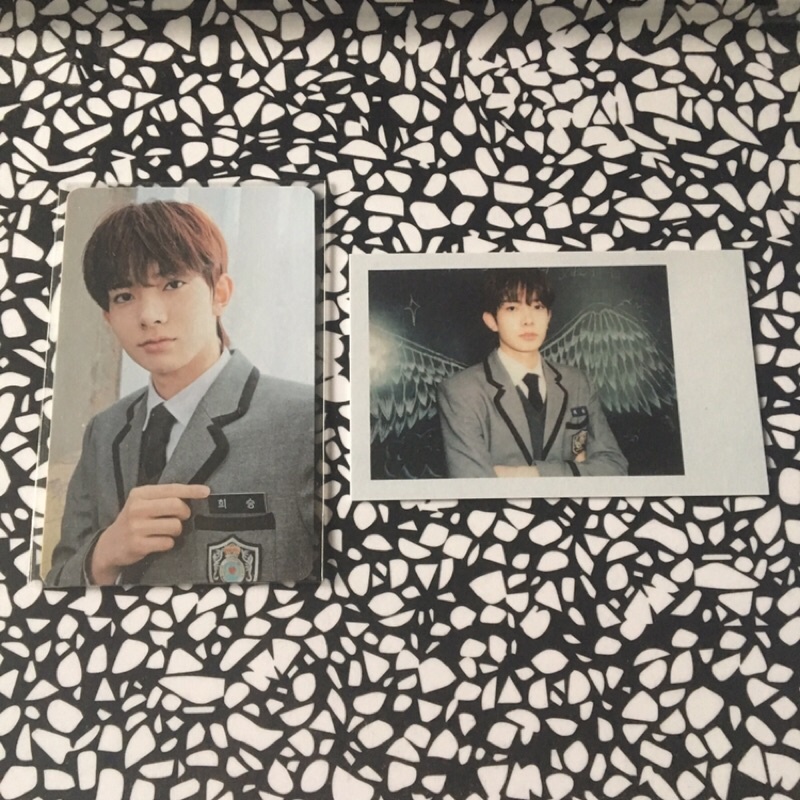 pc photocard heeseung ggu + pola hee seragam