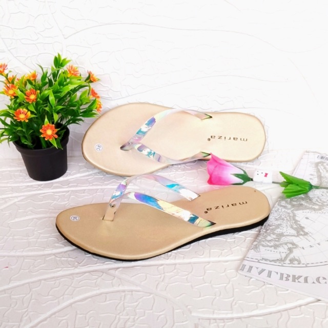 Sandal Wanita Japit Jelly Pelangi M01