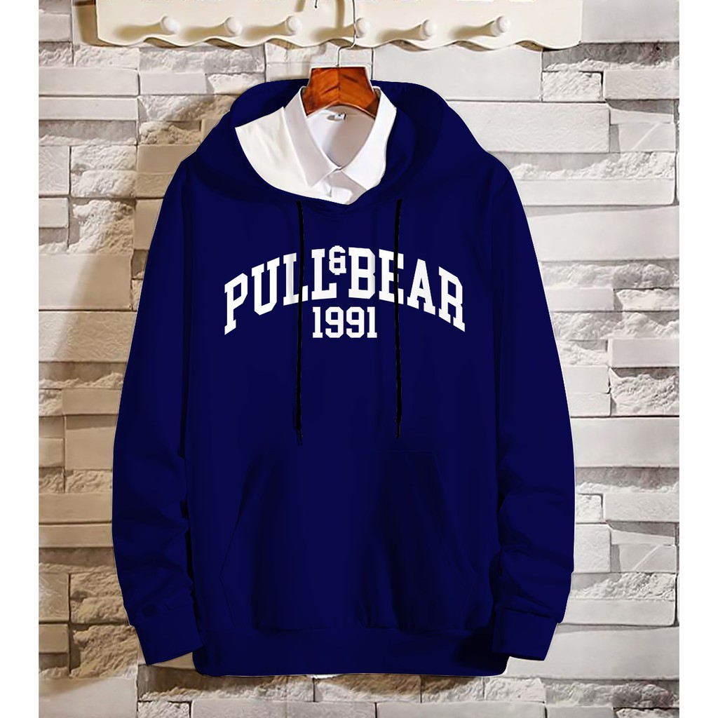 Bisa COD Hoodie Pria / Hodie Pria  / Jaket Pria PULL&amp;BEAR Bahan Fleece UK L-XL