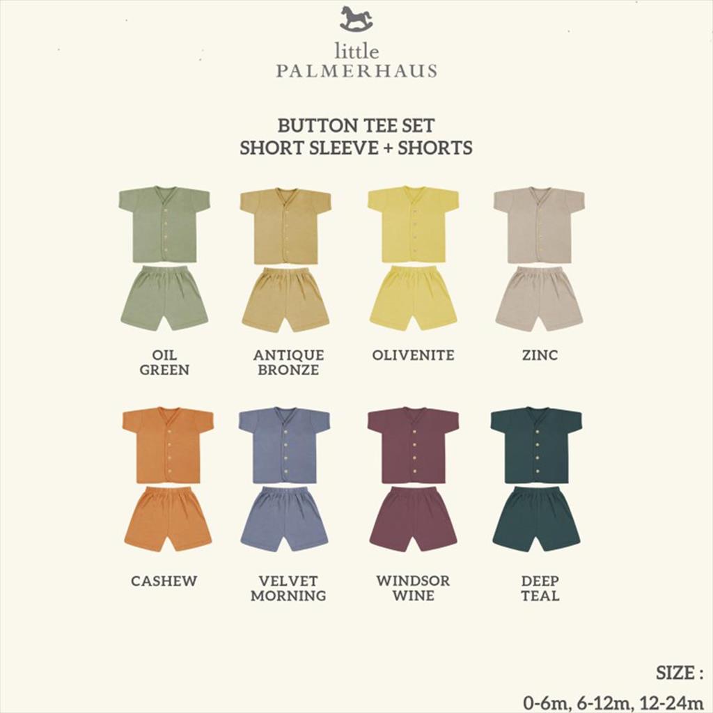 Windsor Wine Little Palmerhaus Button Tee Short Sleeve Baju Bayi