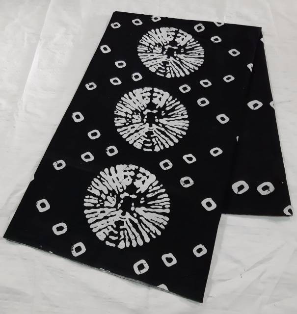 Kg kain batik jumputan batik murah dasar hitam batik garutan seragam
