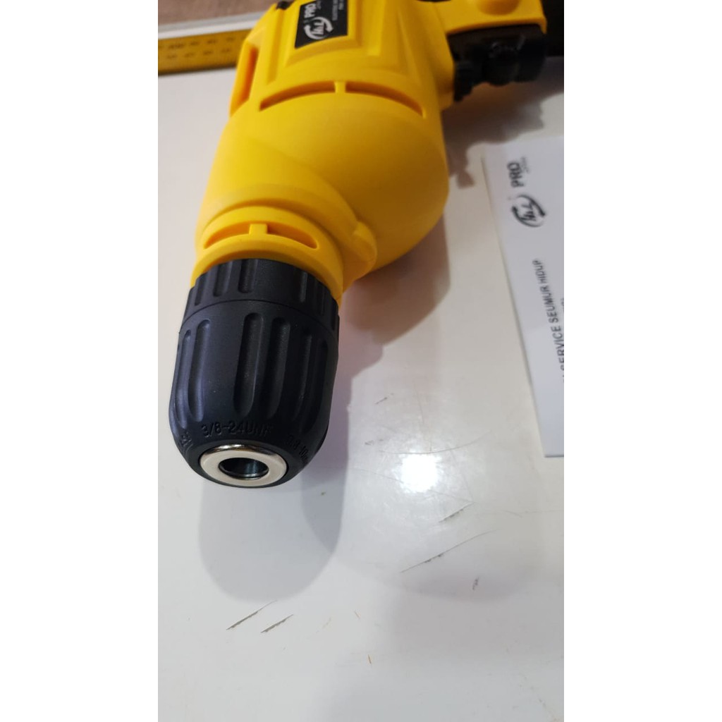 PROMO! HNL H&amp;L GARANSI PREMIUM PRO KEYLESS Mesin Bor besi kayu 10 mm bolak balik 2 arah Mesin Bor Listrik 10mm Keyless Electric Drill Keyless Chuck H&amp;L 10RE