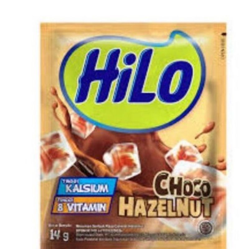 

HiLo Choco Hazelnut renceng isi 10@14gr