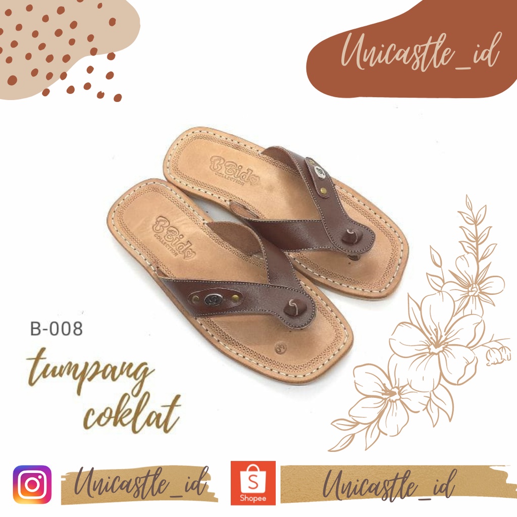 Sandal Mojang Tumpang | sandal kulit asli | sandal khas Tasik | sandal kulit wanita