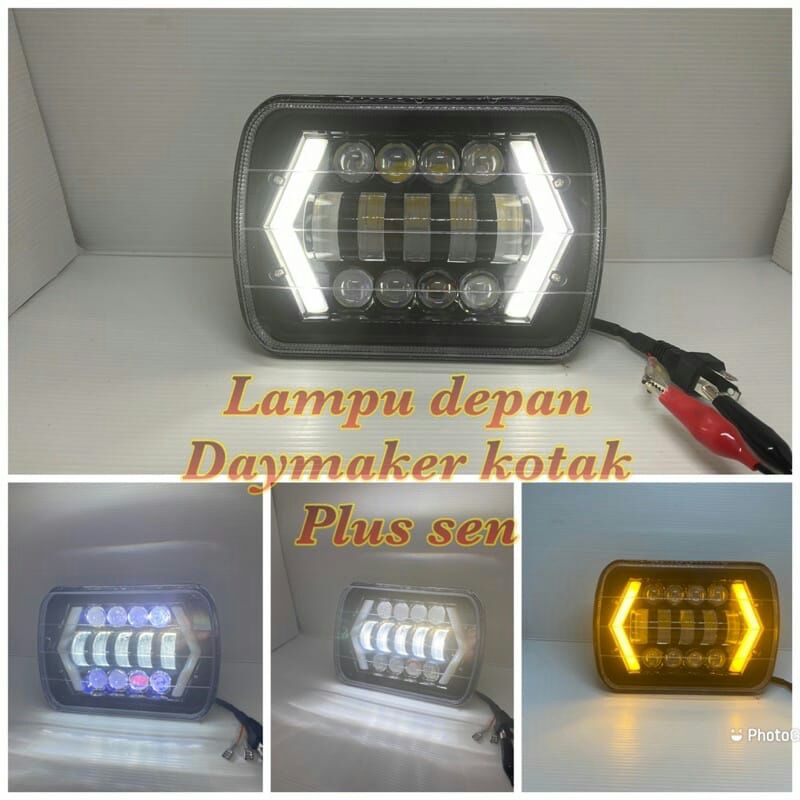 Lampu Daymaker Kotak 7 Inch Jeep Feroza L300 Taft