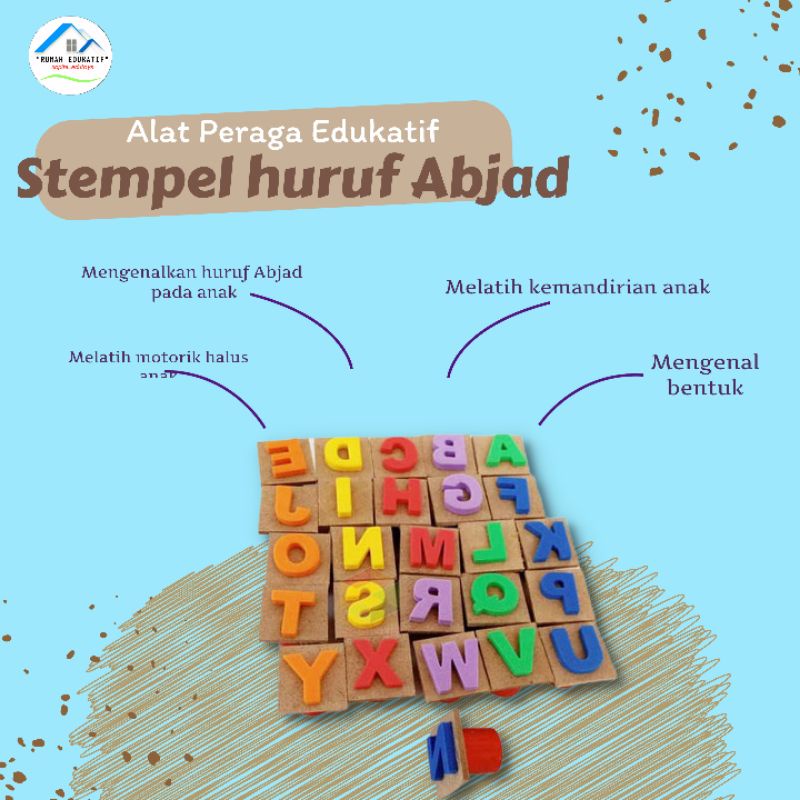 

Alat Peraga Edukatif~ Stempel Huruf Abjad