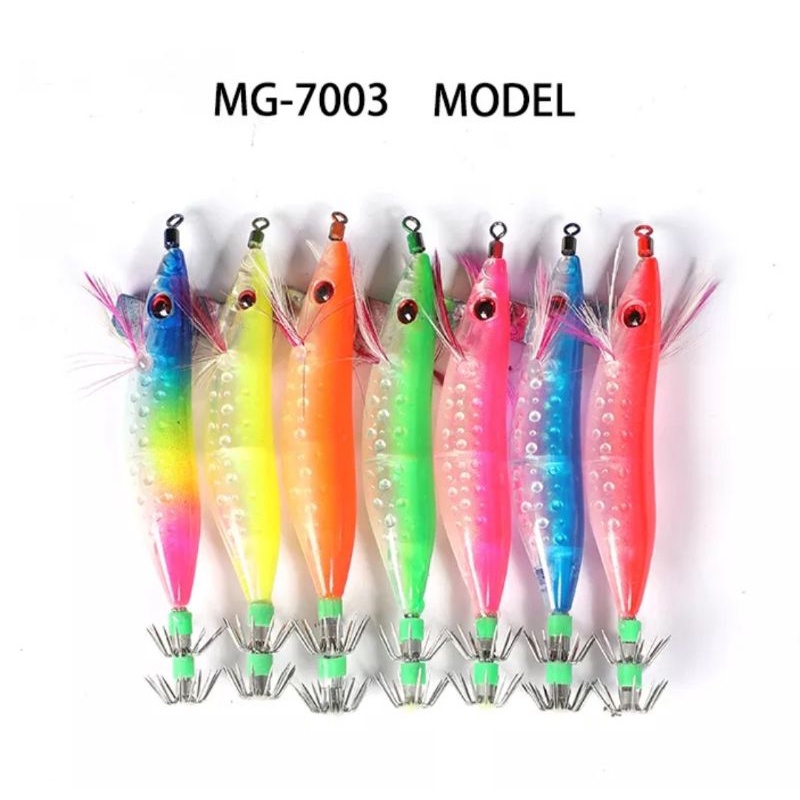 umpan egi yozuri cumi squid jig glow in the dark (1pcs)