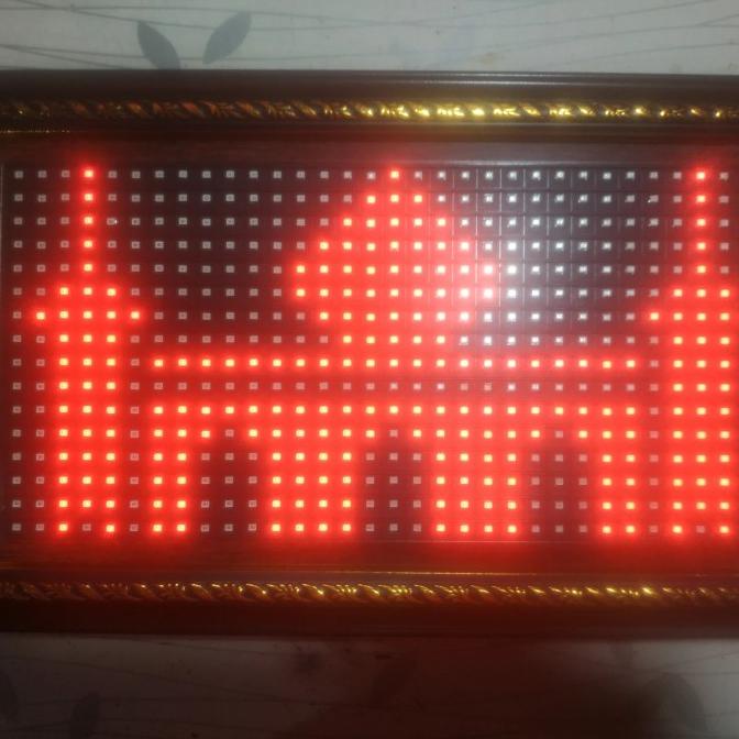 Jam Waktu Sholat 1 Panel Wifi ---Termurah---