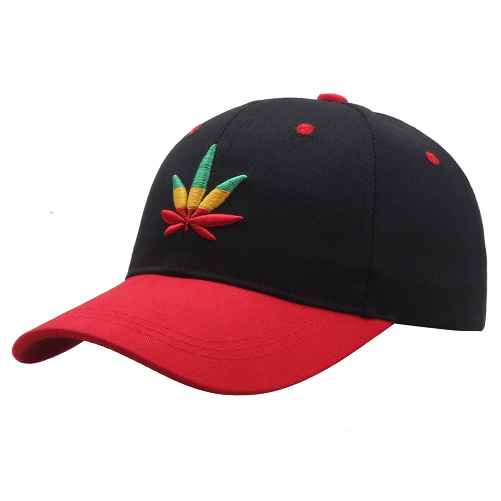 Topi Baseball Motif Daun Maple Sombrero Gaya Hip Hop Untuk Pria Dan Wanita