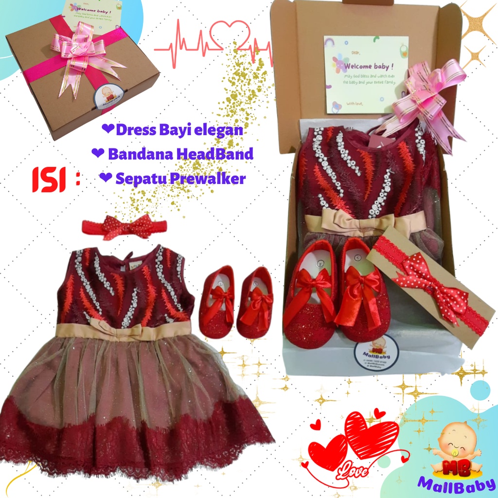 Hampers Bayi Perempuan Newborn Girl Paket Kado Bayi Cewek Set Murah Premium